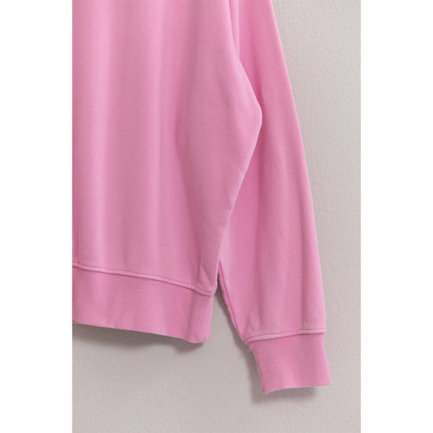 DZ24E438-Drop Shoulders Crew Neck Sweatshirt
