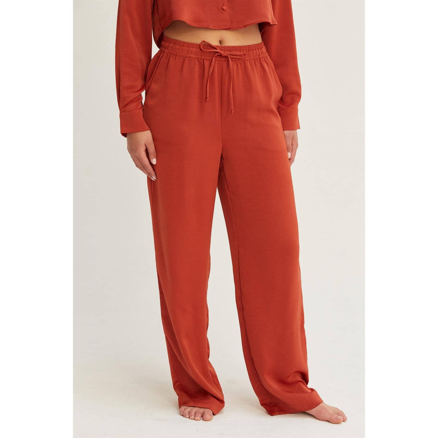 DZ24F305-RELAXED DRAWSTRING WAIST PANTS