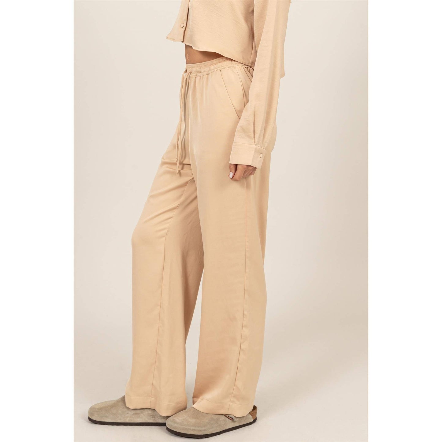 DZ24F305-RELAXED DRAWSTRING WAIST PANTS