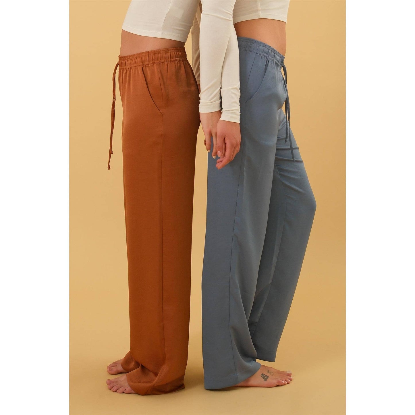 DZ24F305-RELAXED DRAWSTRING WAIST PANTS