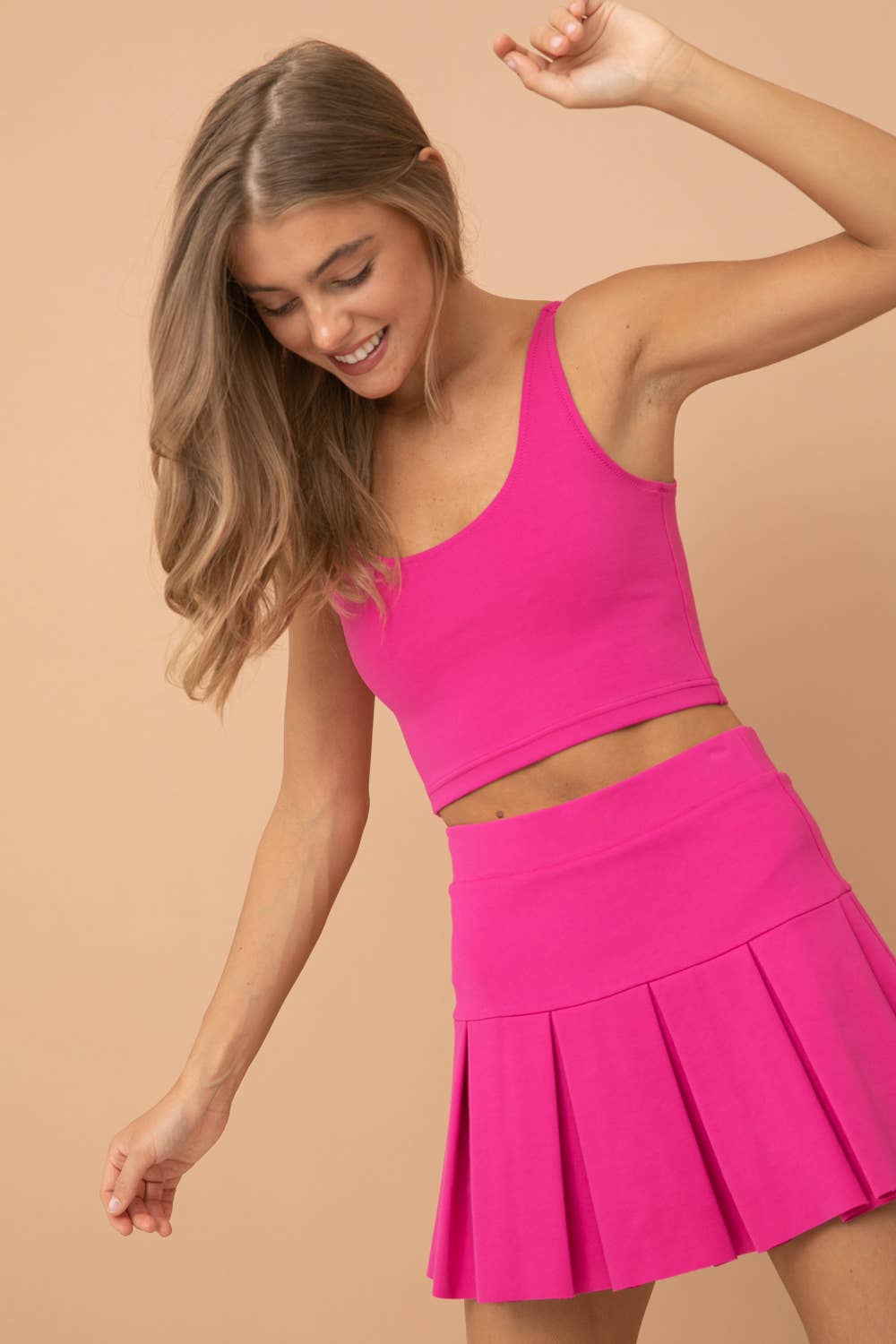 SUPER STRETCHY PONTE MINI TENNIS SKIRT(ST#FRSK1126N)