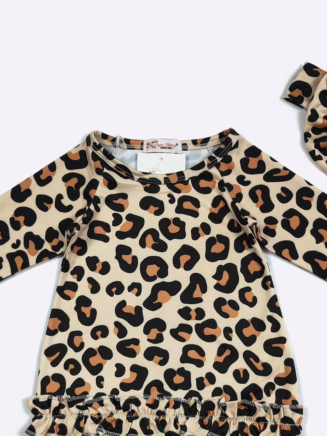 Cheetah Baby Gown