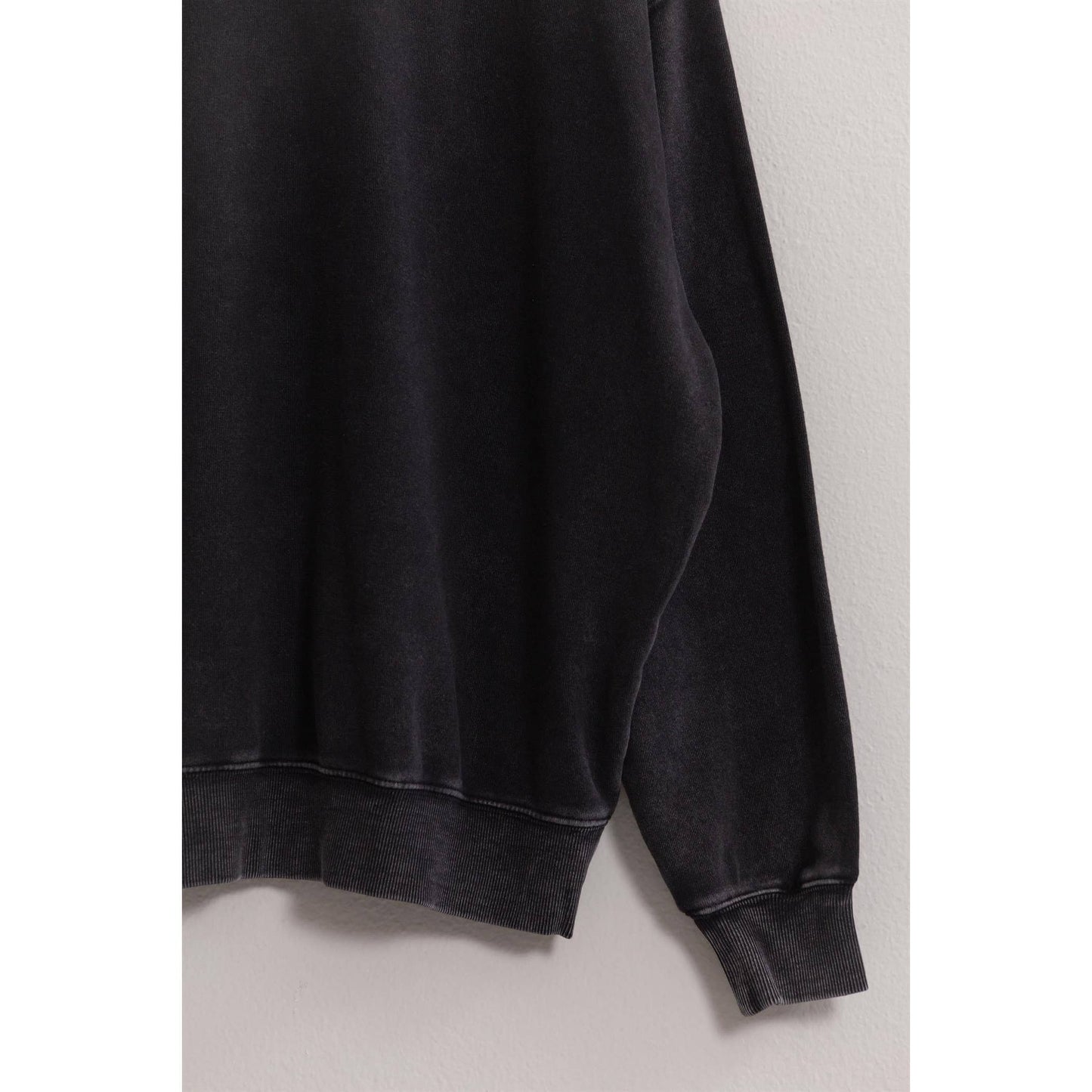 DZ24E438-Drop Shoulders Crew Neck Sweatshirt