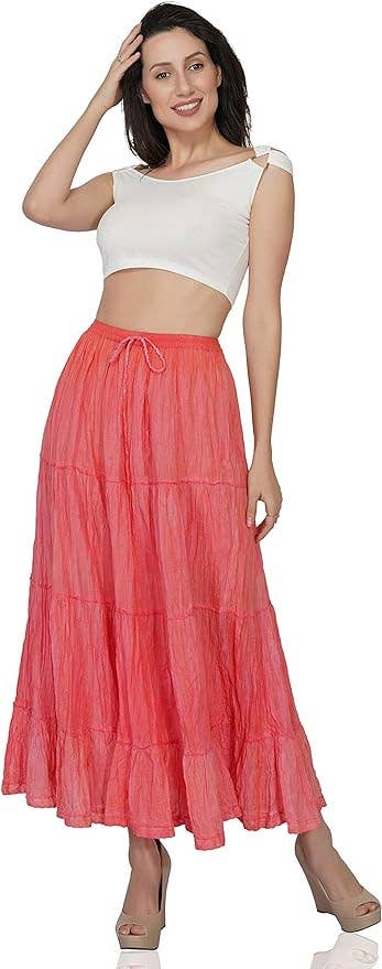 🌈 Boho Gypsy Tie-Dye Maxi Skirt 🌈