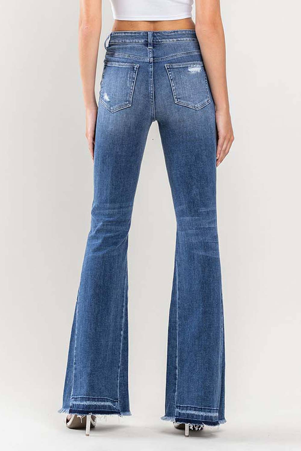 Flying Monkey HIGH RISE DISTRESSED FLARE JEANS