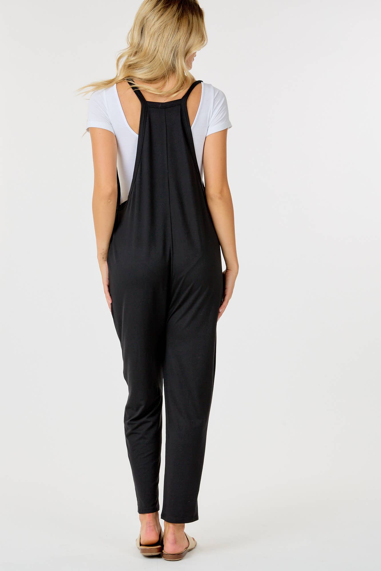 Sleeveless Jumpsuit with Pockets