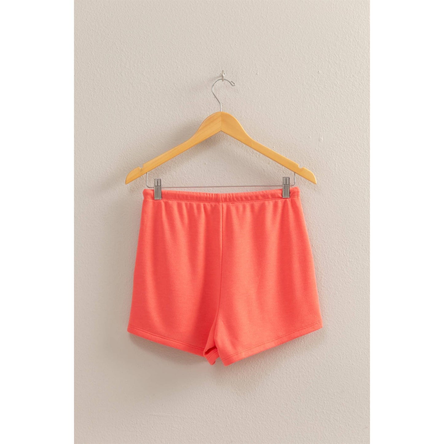 DZ25A684-Comfy Mid-Waist Drawstring Shorts