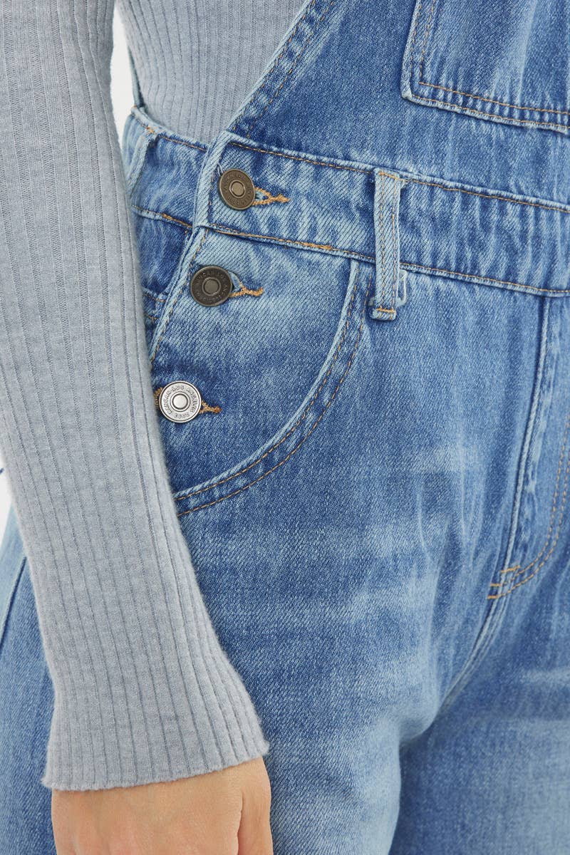 Kancan Overalls Medium Stone Wash