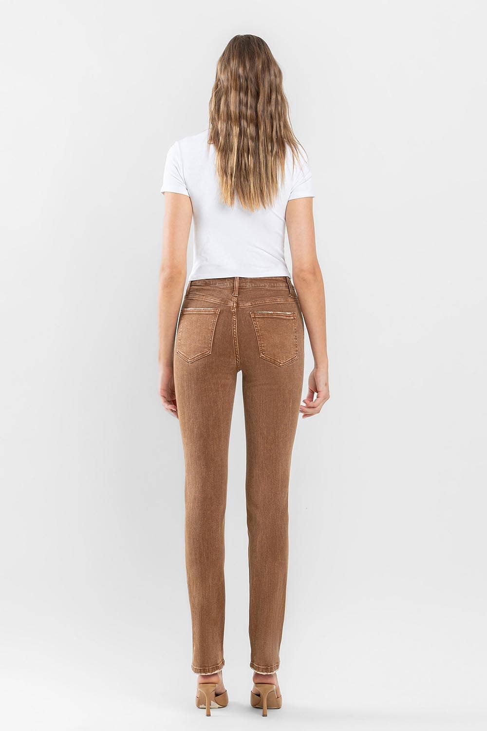 HIGH RISE SLIM STRAIGHT JEANS F5516TOF