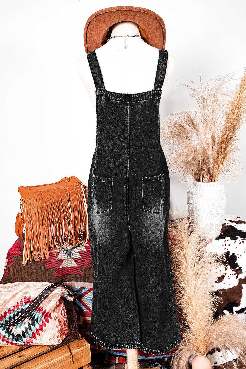Rugged Chic Denim Overalls