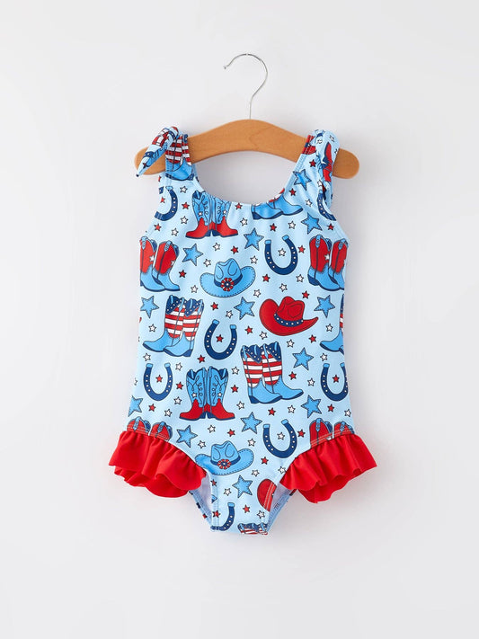 Star-Spangled Cowboy Swimsuit