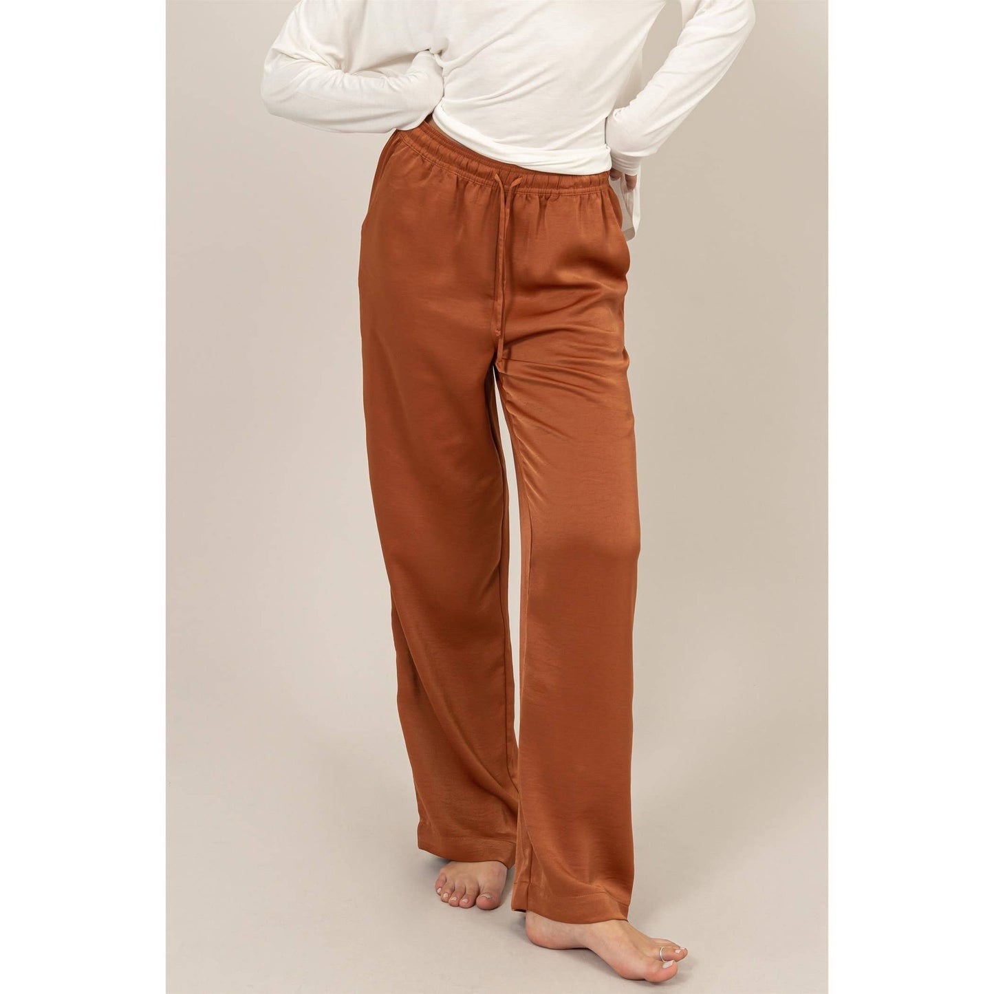 DZ24F305-RELAXED DRAWSTRING WAIST PANTS