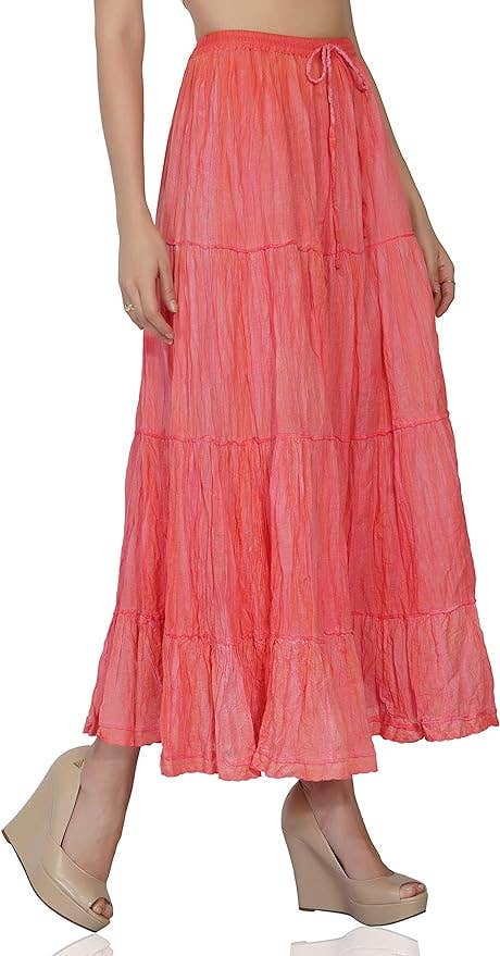 š Boho Gypsy Tie-Dye Maxi Skirt š