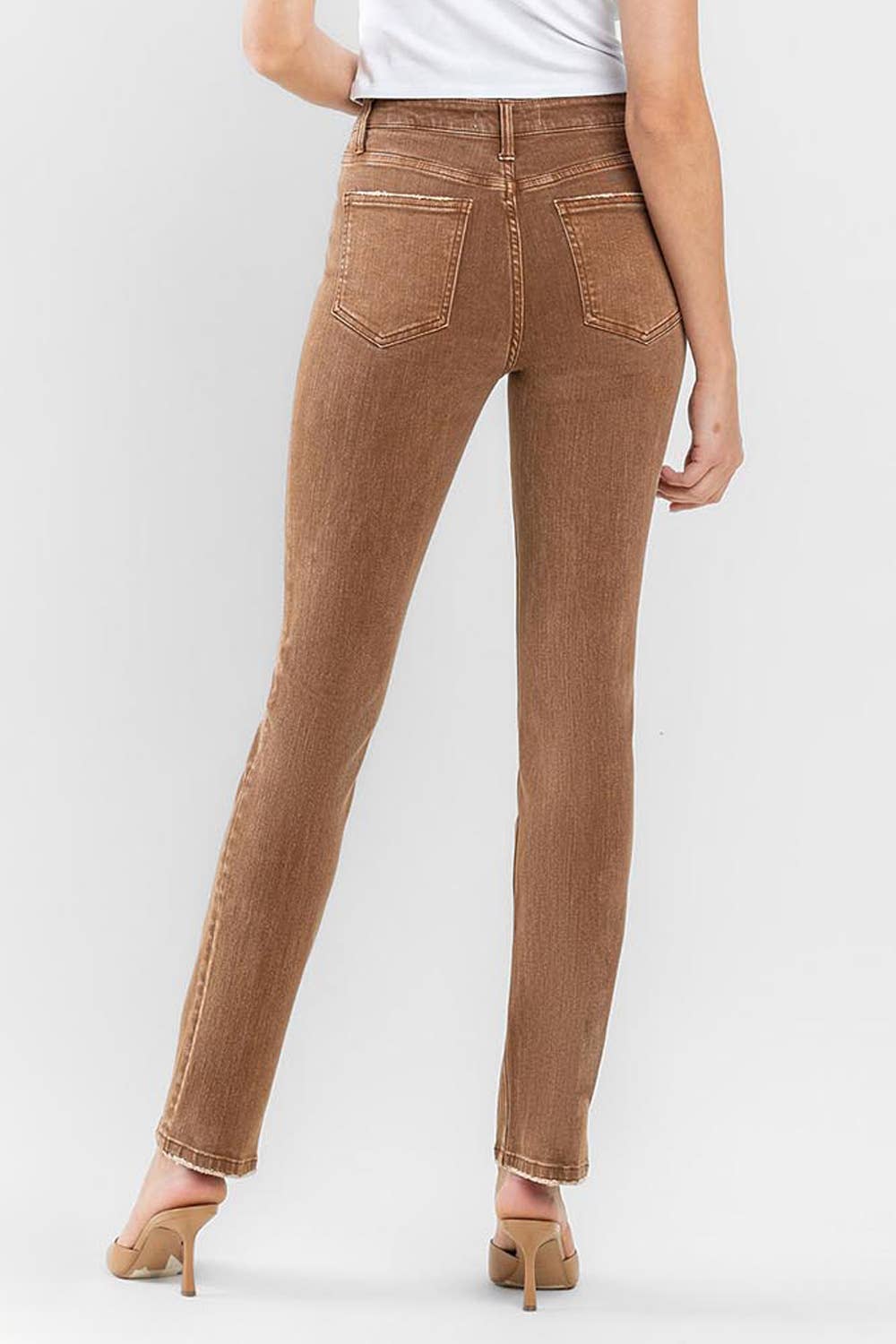 HIGH RISE SLIM STRAIGHT JEANS F5516TOF