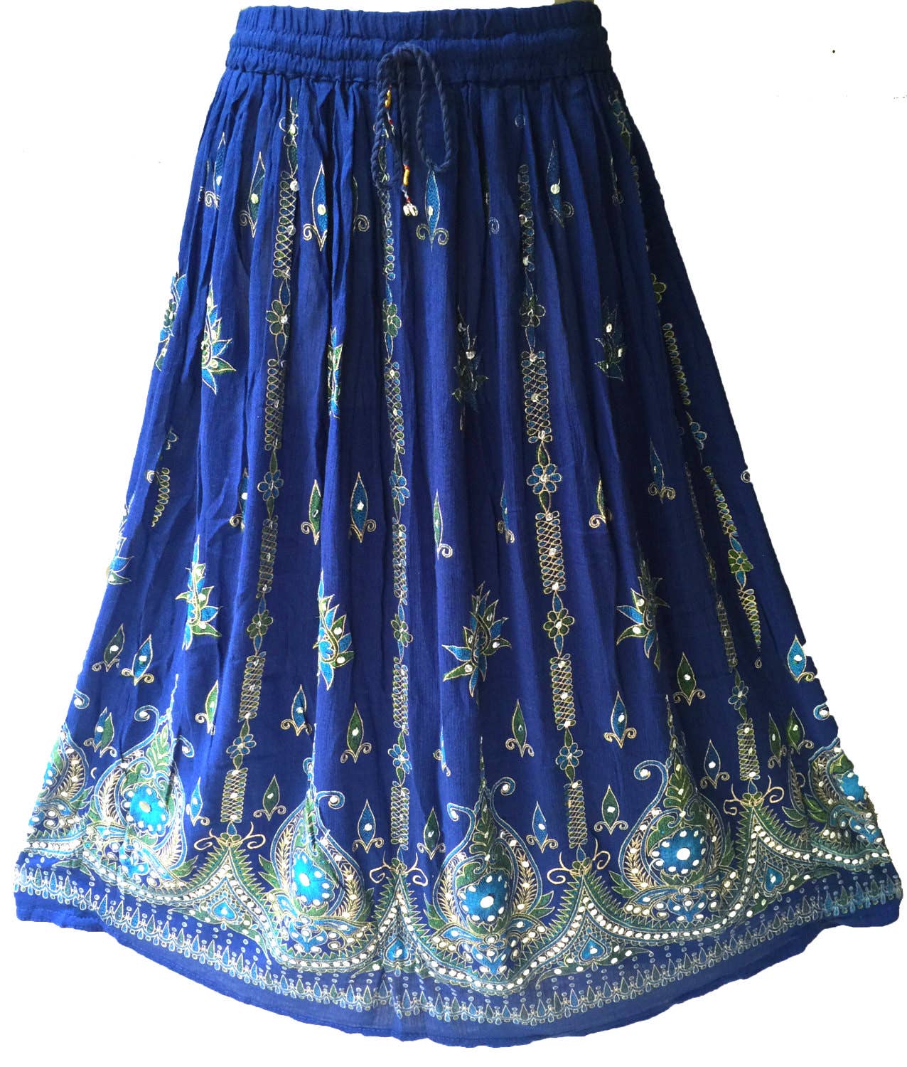 Women's Hippie Bohemian Gypsy Sequin Long Skirt - Assorted