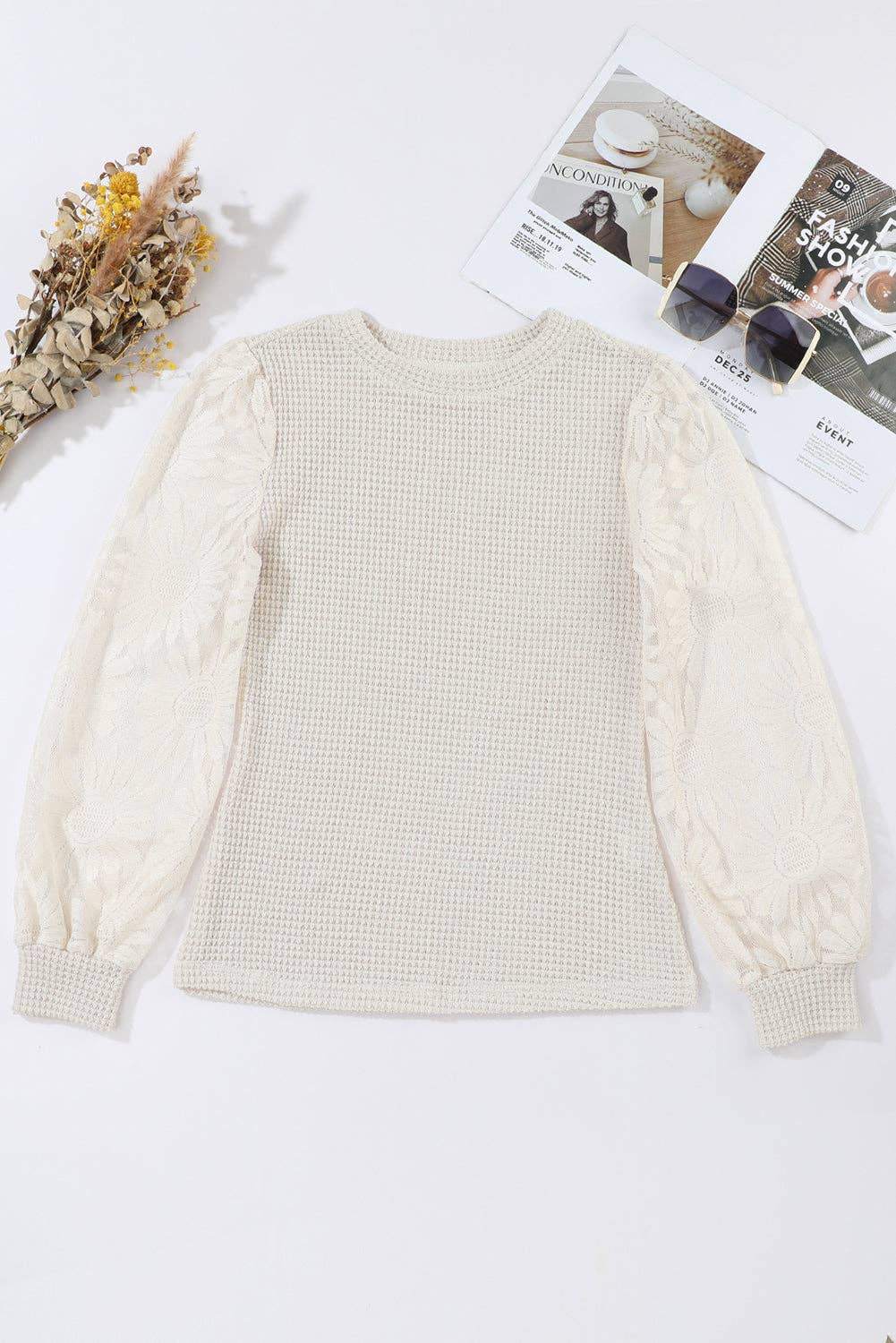 Sunflower Mesh Knit Top