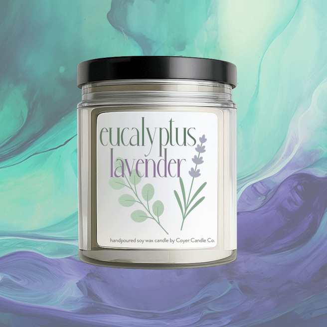 9 oz Candles - Eucalyptus Lavender
