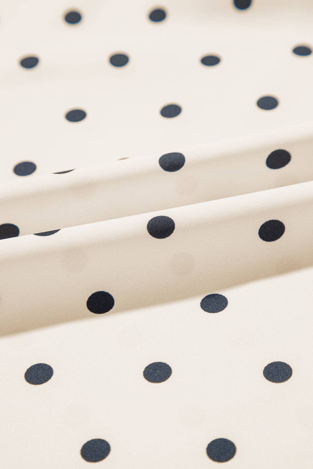 Polka Dot Lantern Sleeve Blouse