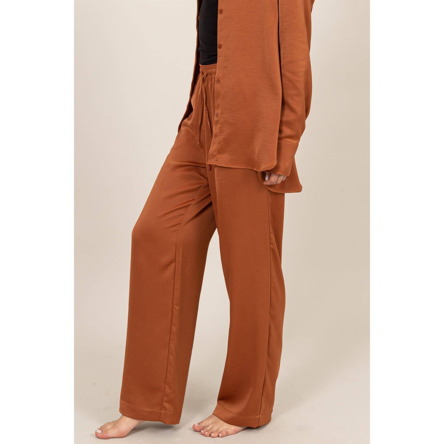 DZ24F305-RELAXED DRAWSTRING WAIST PANTS