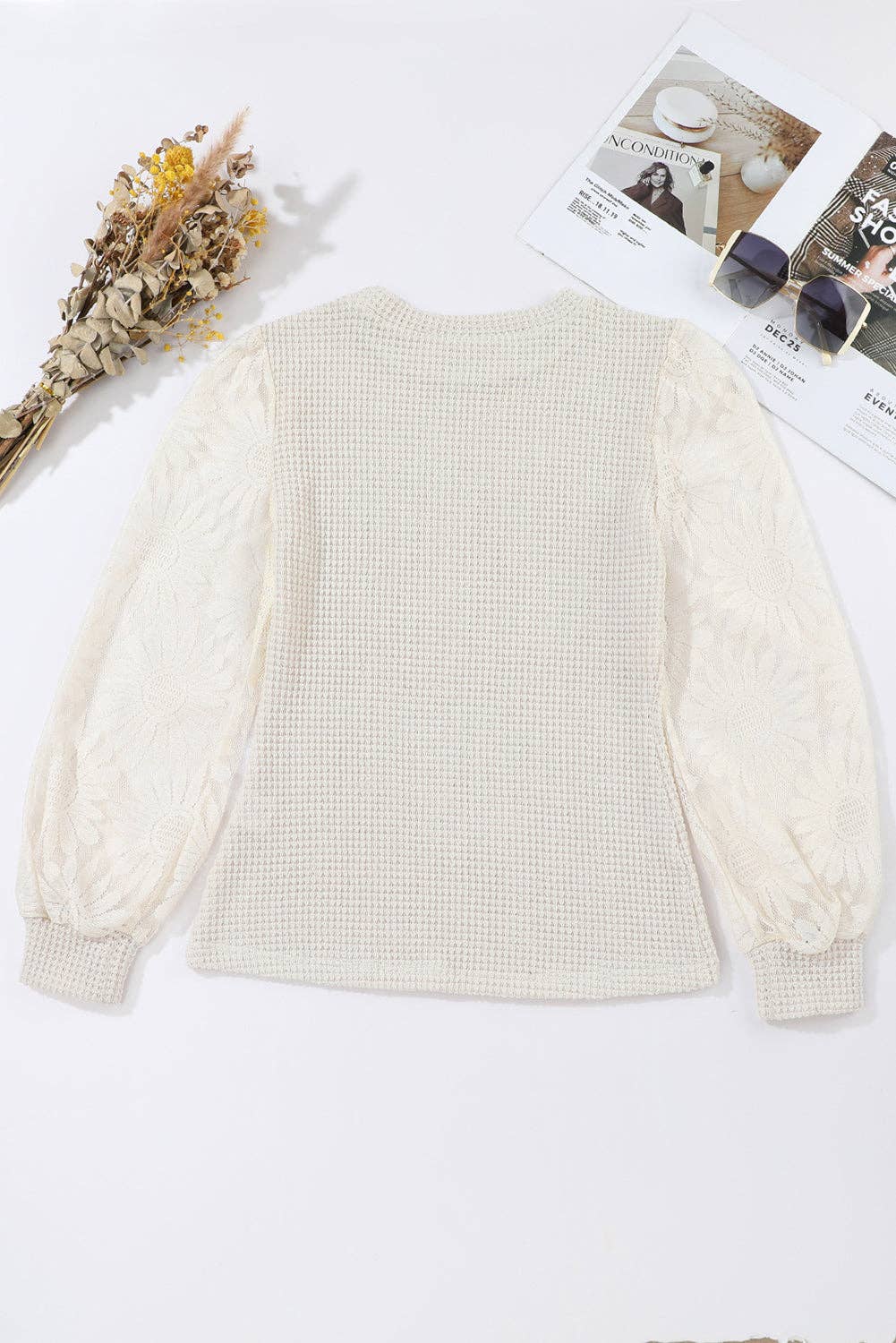 Sunflower Mesh Knit Top