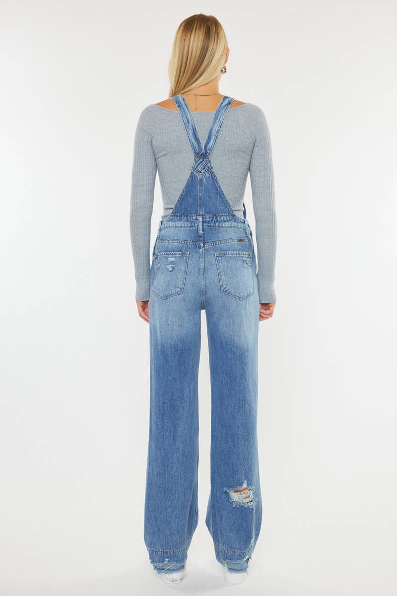Kancan Overalls Medium Stone Wash