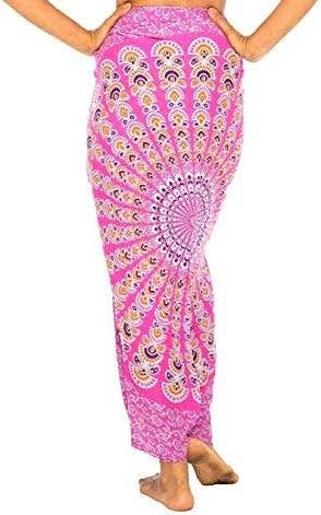 Block Printed Mandala Sarong Beach Cover Up Wrap Blanket