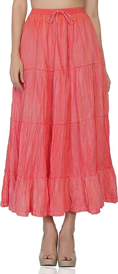 š Boho Gypsy Tie-Dye Maxi Skirt š