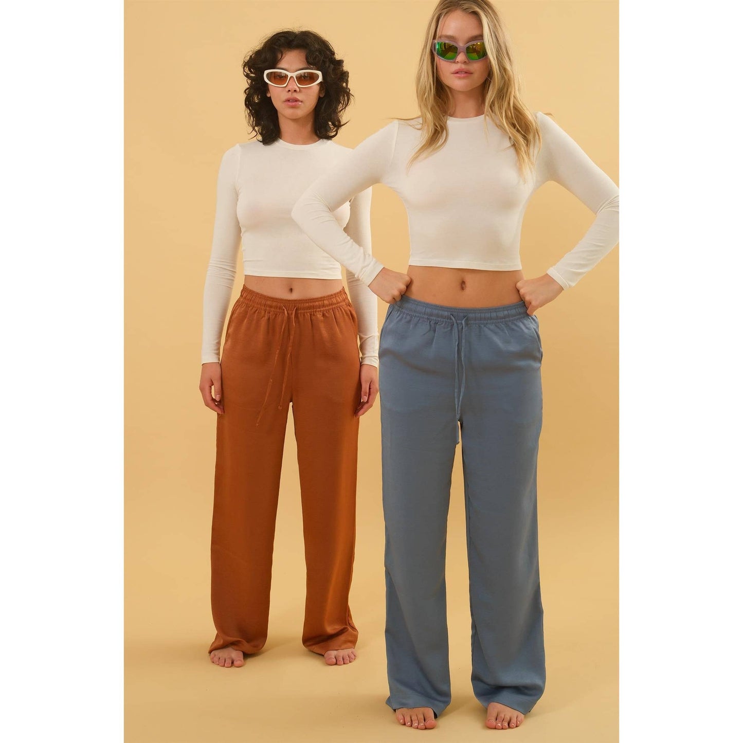 DZ24F305-RELAXED DRAWSTRING WAIST PANTS