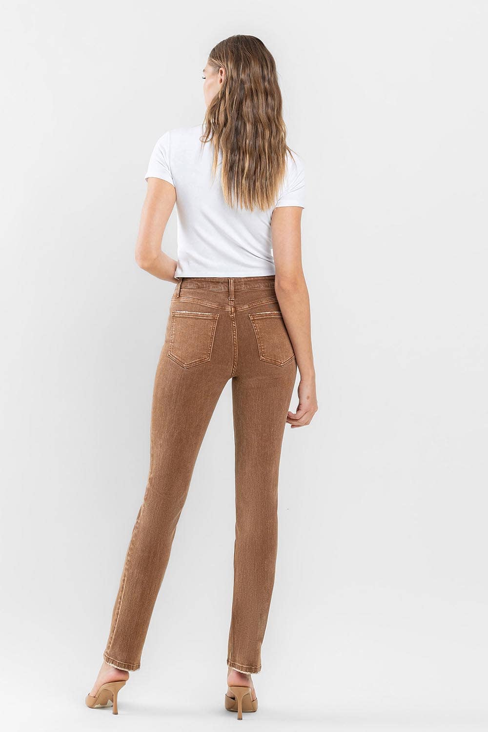 HIGH RISE SLIM STRAIGHT JEANS F5516TOF