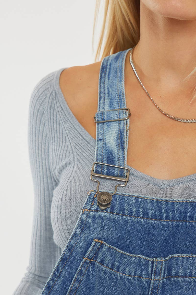 Kancan Overalls Medium Stone Wash