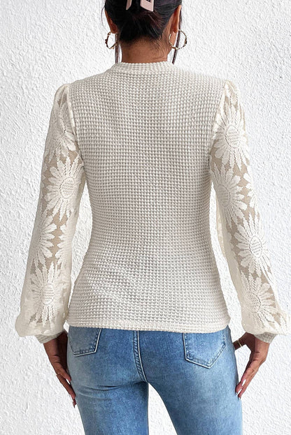 Sunflower Mesh Knit Top