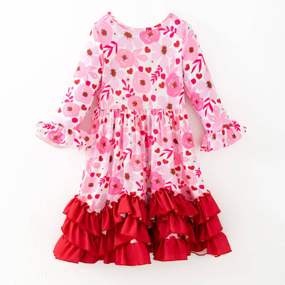 Cherry Poppy Maxi Girls Dress