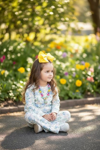 Easter bunny printed girls 2 piece set. OFG60116 SOL