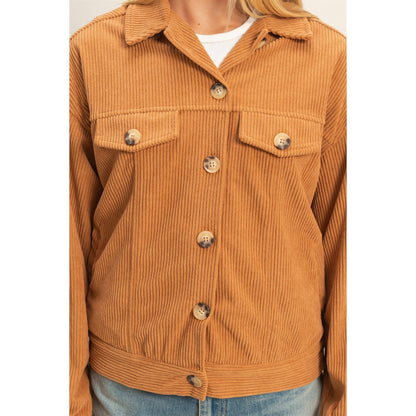 Corduroy Flap Pocket Jacket