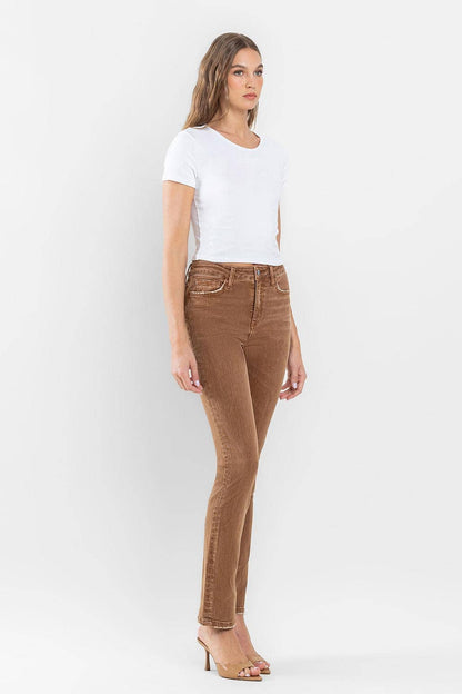 HIGH RISE SLIM STRAIGHT JEANS F5516TOF