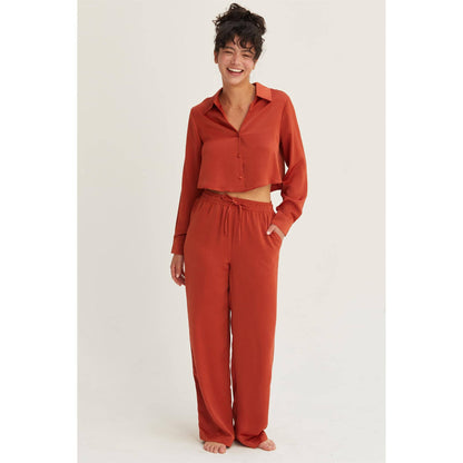 DZ24F305-RELAXED DRAWSTRING WAIST PANTS