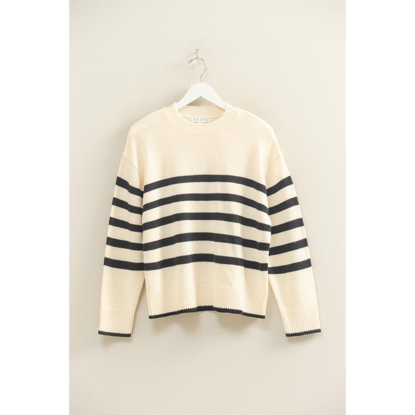 Striped Casual Crew Neck Soft Sweater