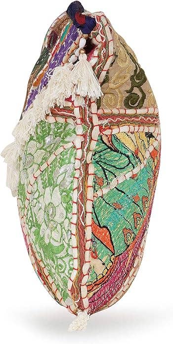 Sequins Patch Boho Hippie Sling Shoulder Bag Purse