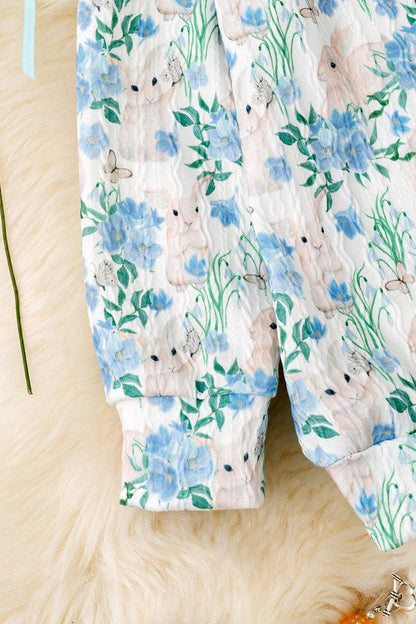 Easter bunny printed girls 2 piece set. OFG60116 SOL