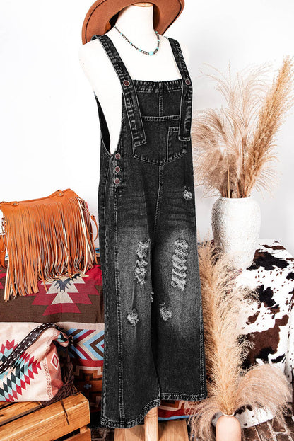 Rugged Chic Denim Overalls