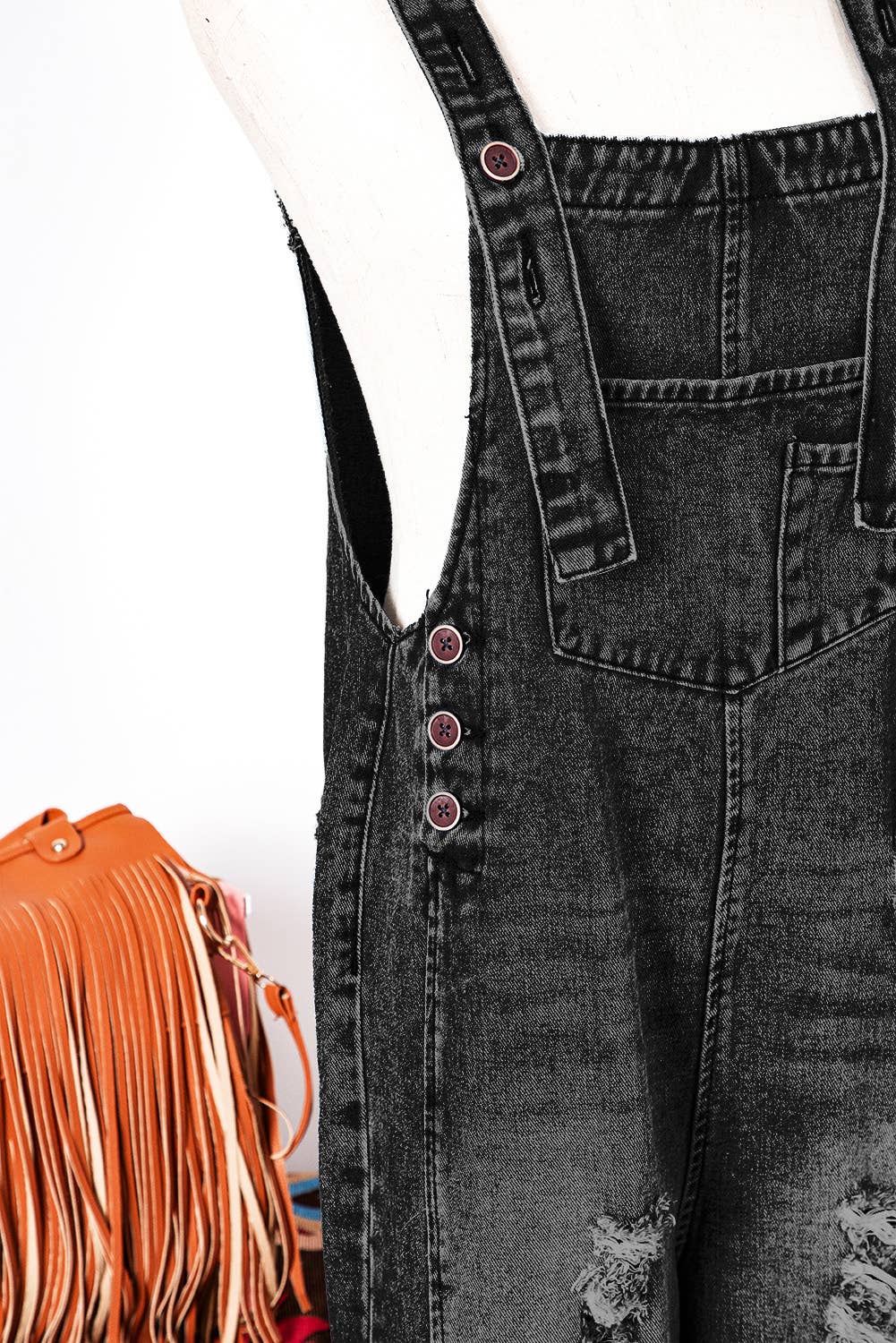 Rugged Chic Denim Overalls