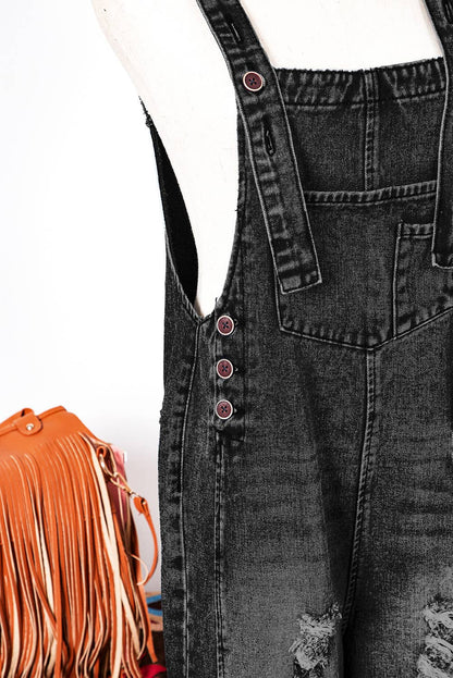Rugged Chic Denim Overalls