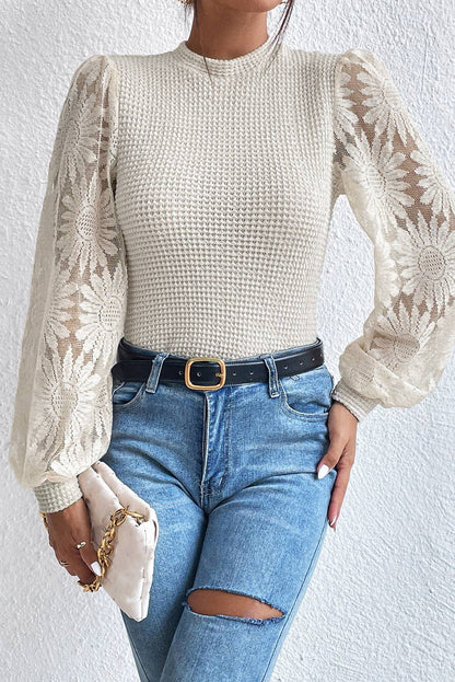 Sunflower Mesh Knit Top