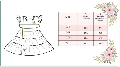 Kids Daisy & Checkered Tiered Spring Easter Summer Dress