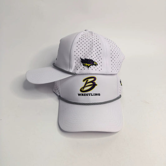 Bellbrook Wrestling - Performance Rope Hat - White **PREORDER, STOCK EXPECTED 9/1/27**