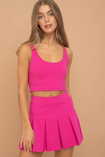 SUPER STRETCHY PONTE MINI TENNIS SKIRT(ST#FRSK1126N)