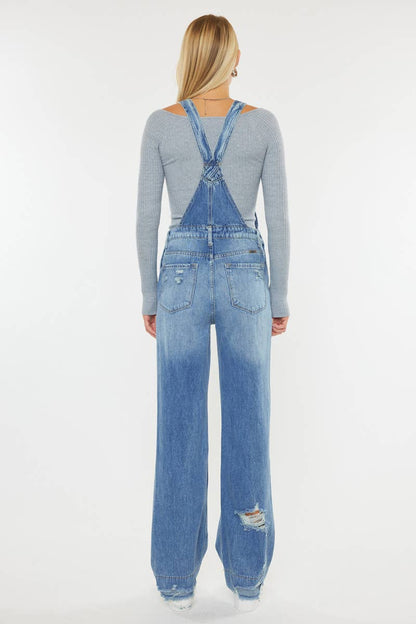 Kancan Overalls Medium Stone Wash
