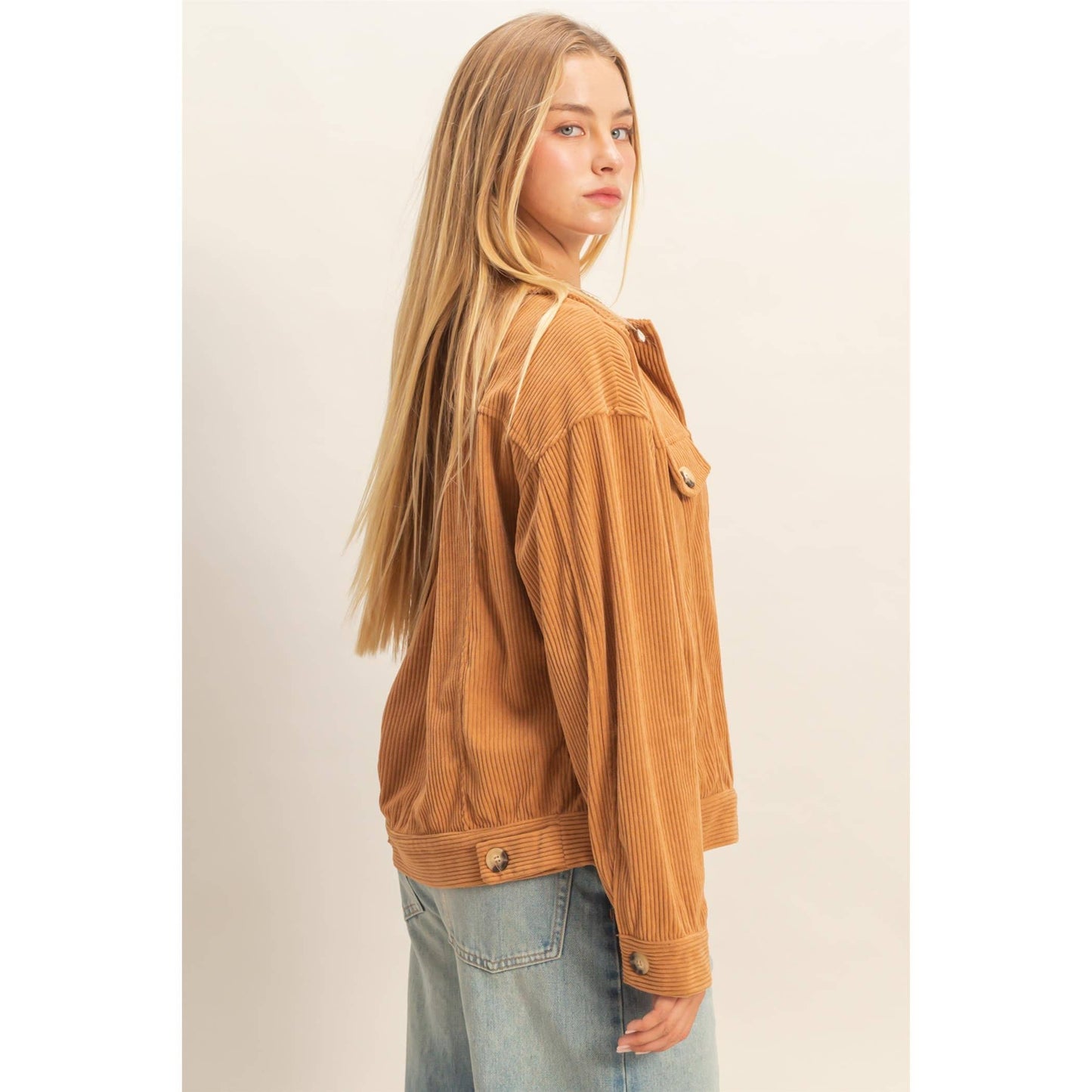 Corduroy Flap Pocket Jacket