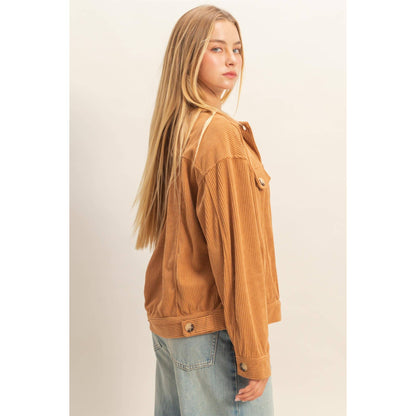 Corduroy Flap Pocket Jacket