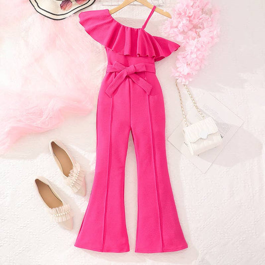 Adorable One-Shoulder Kids' Romper